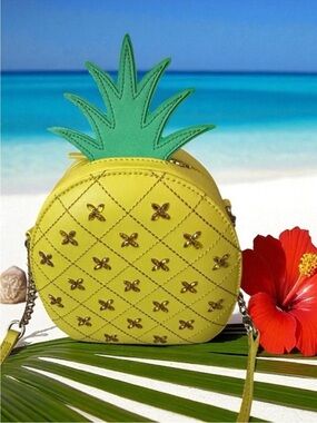 EUC Kate Spade Pineapple Leather Rhinestone Yellow Crossbody Bag "How
Refreshing